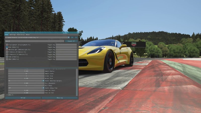 Assetto Corsa меню