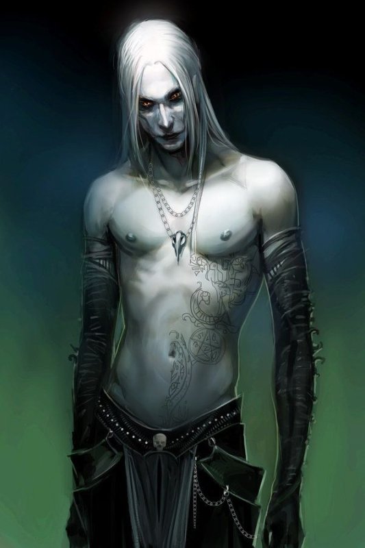 Тёмный Эльф некромант арт