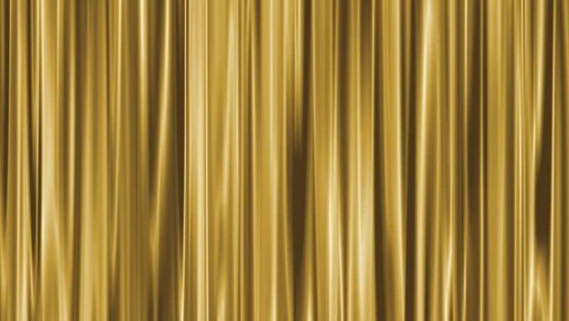 Золотистые шторы