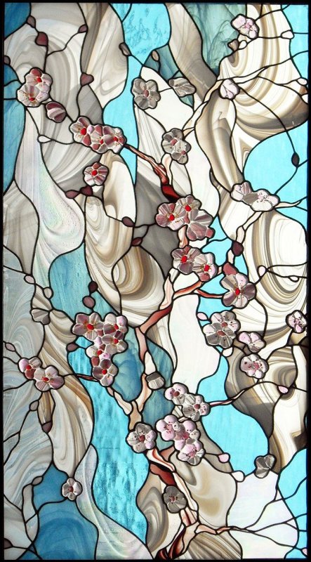 Витраж Тиффани Сакура