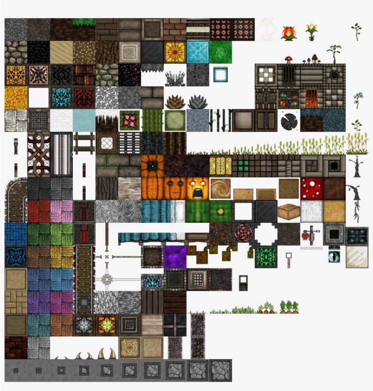 Спрайт блоков майнкрафт