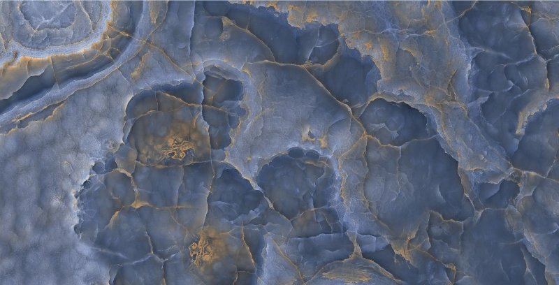 Керамогранит Bluezone Ice Onyx Blue High Glossy 600x1200