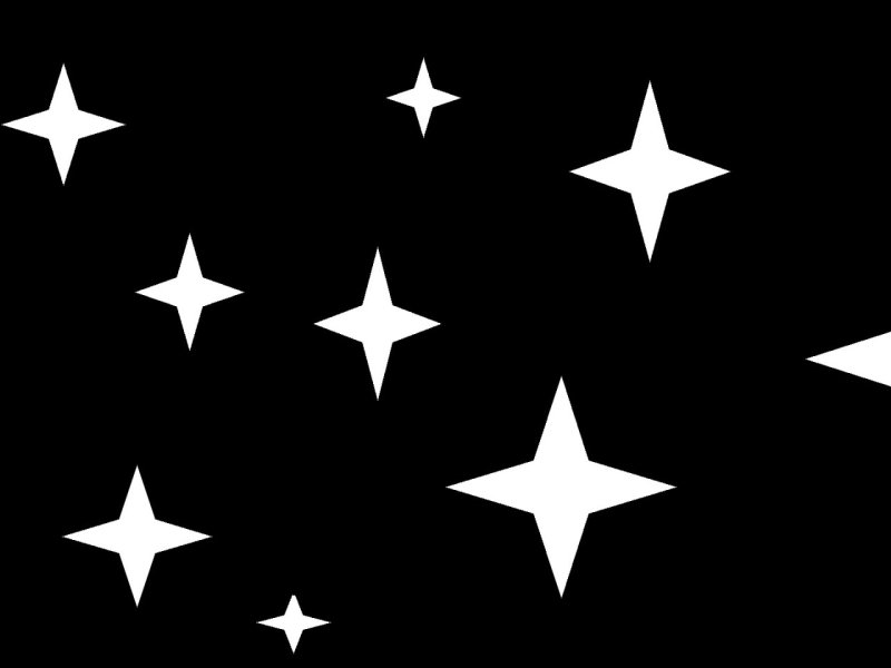 Звезды на черном фоне