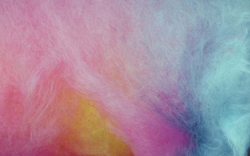 Розовая вата