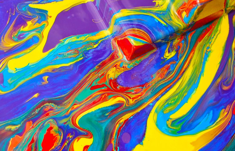 Разноцветные разводы