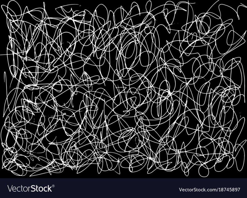 Черно белые каракули