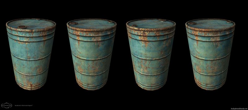 Текстура железной бочки