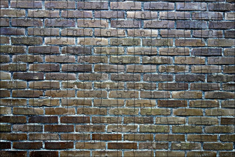 Стена кирпич