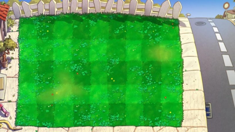 Растения против зомби 1 газон