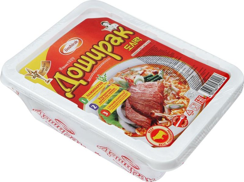 Доширак с говядиной