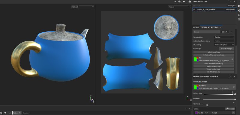 Запекание карт в Blender