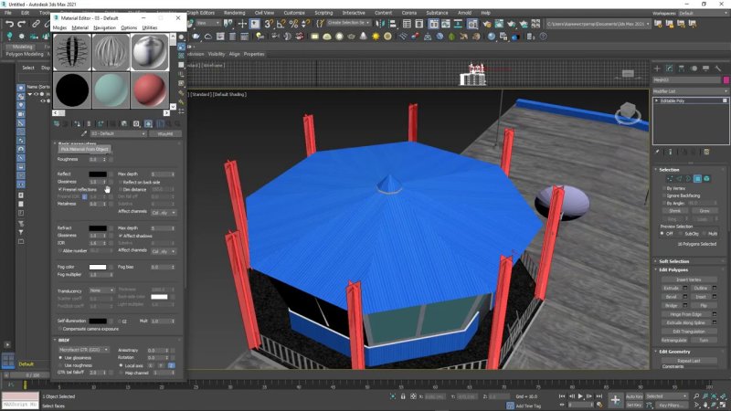 Запекание текстур в 3d Max