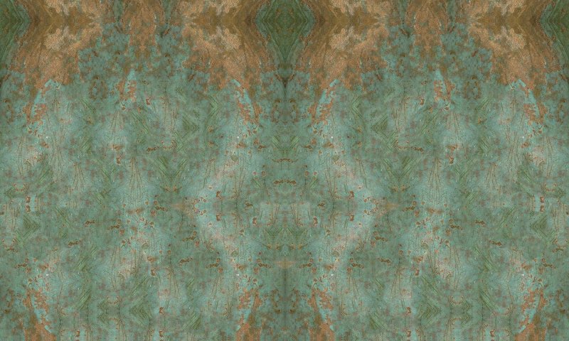 Зеленая патинированная медь