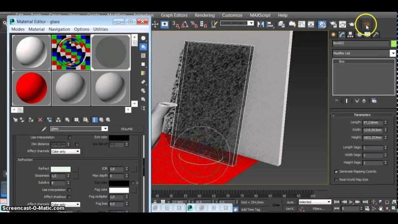 3ds Max материал зеркало
