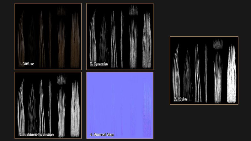 Текстура волос
