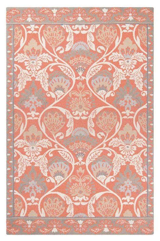 Ковер коралловый с синим