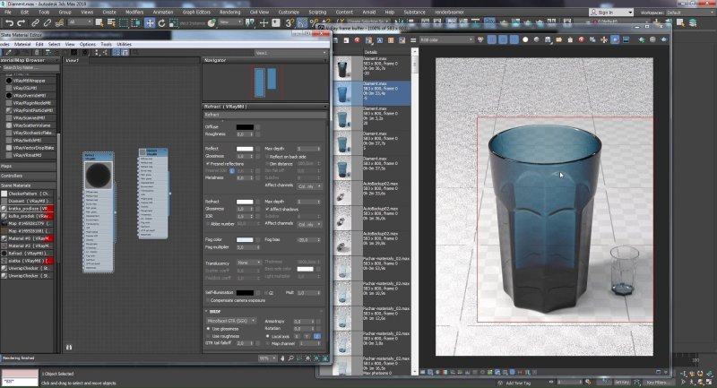 Стекло в 3d Max Corona