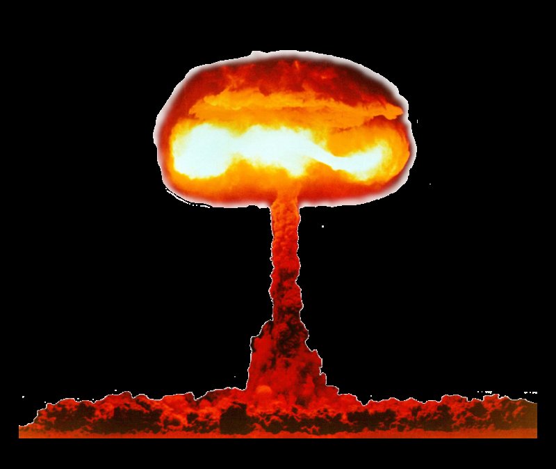 Взрыв на белом фоне