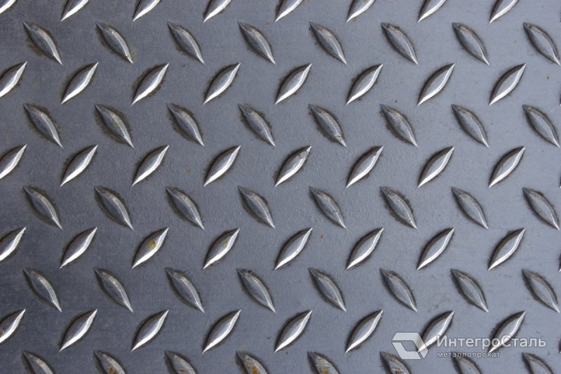 Лист алюминиевый рифленый амг2нр 1,5*1200*3000 (Диамант)