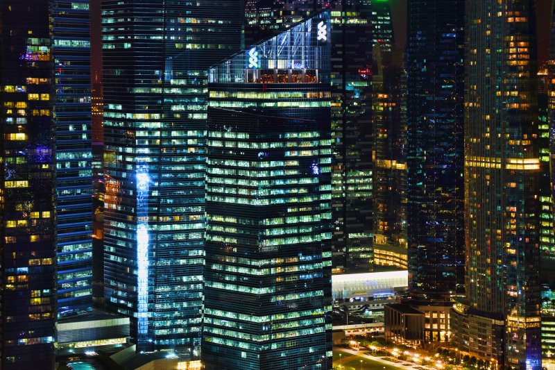 Ночные небоскребы