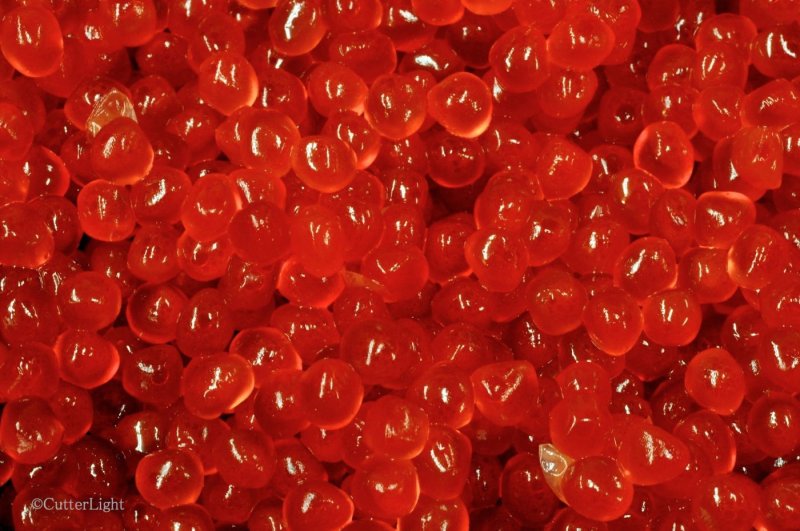 Красная икра текстура