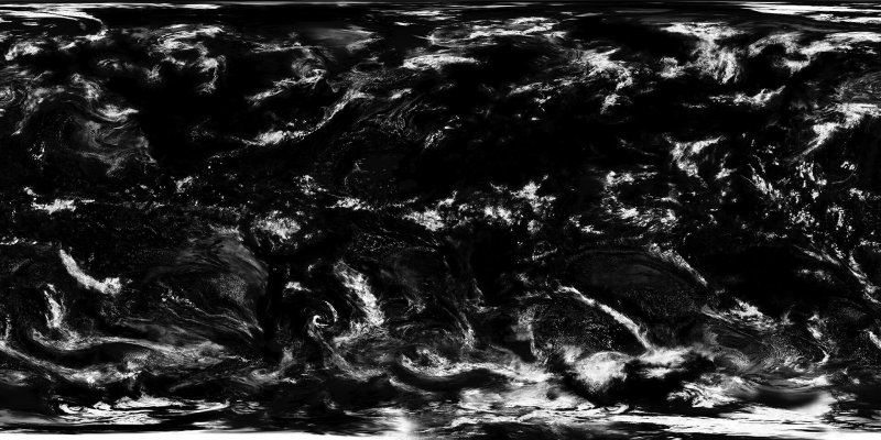 Облака на черном фоне