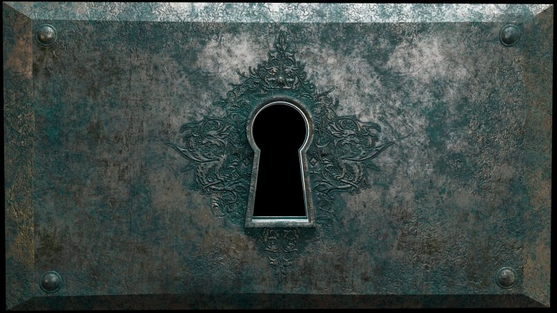 Старинная замочная скважина