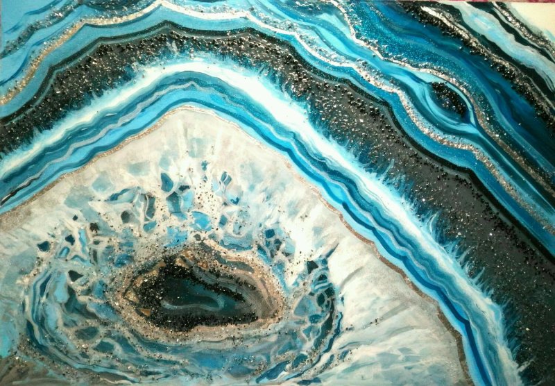 Голубой Оникс слэб