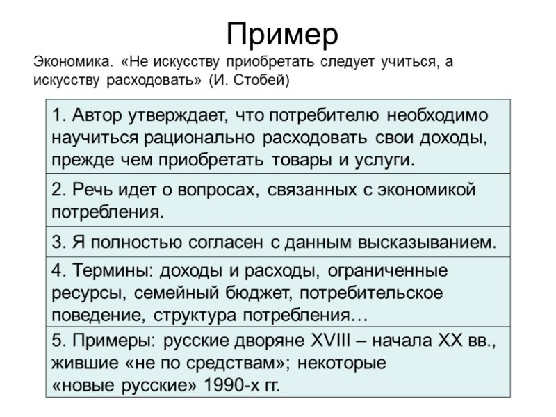 Как правильно писать эссе по экономике примеры
