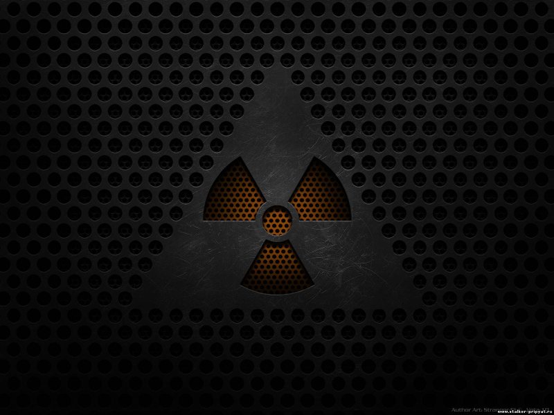 Знак радиации сталкер арт
