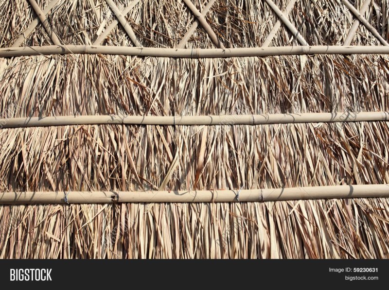 Соломенная крыша текстура