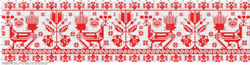 Рушник белорусский орнамент