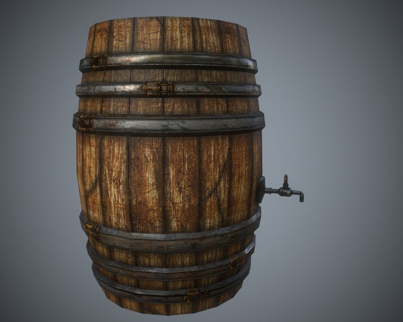 Деревянная бочка