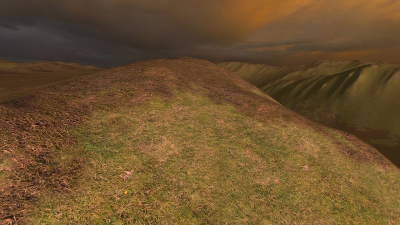 Холмы сверху