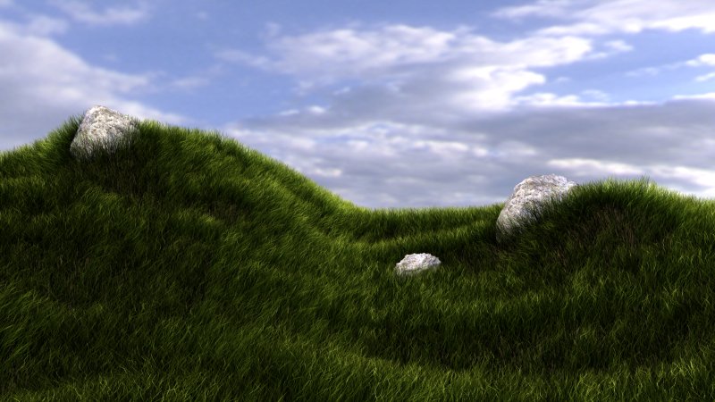 Холмик с травой