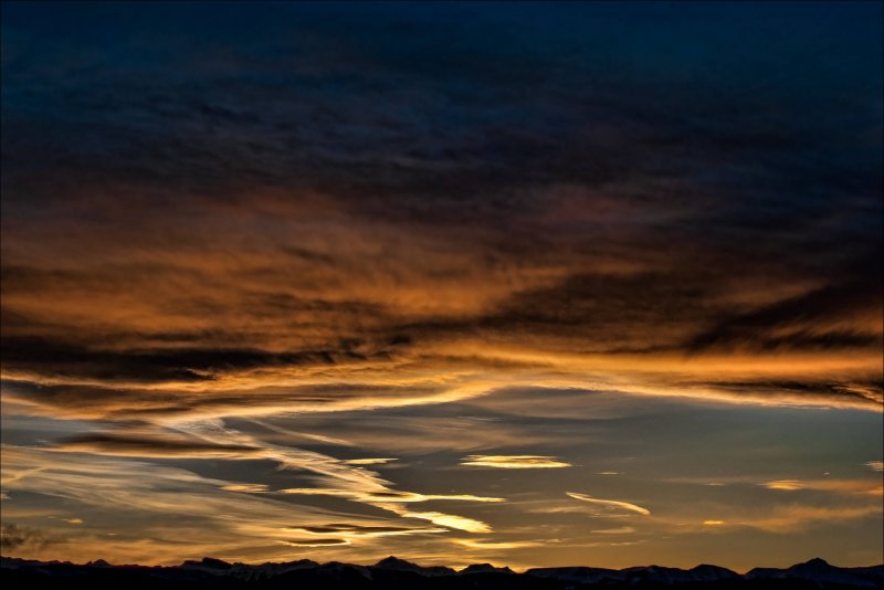 Вечернее небо панорама
