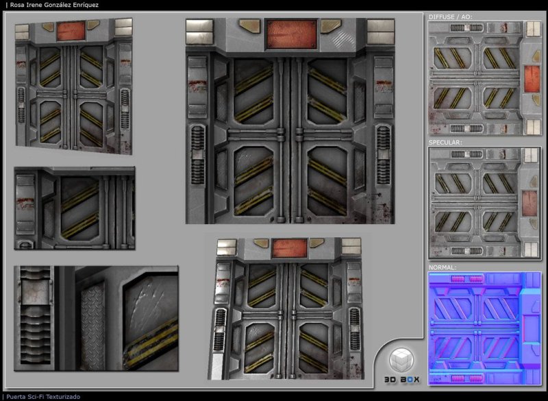 Sci-Fi дверь модель