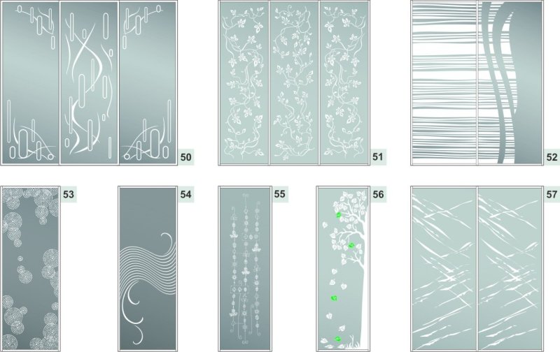 Вектор Гласс пескоструйка для шкафов купе