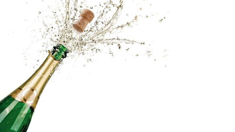 Бутылка шампанского