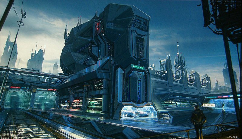 Мегабашня киберпанк