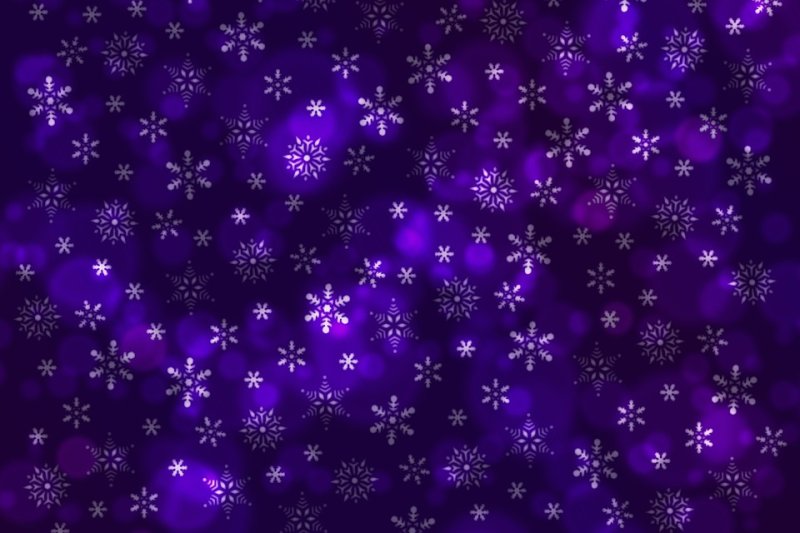 Фиолетовый фон со снежинками