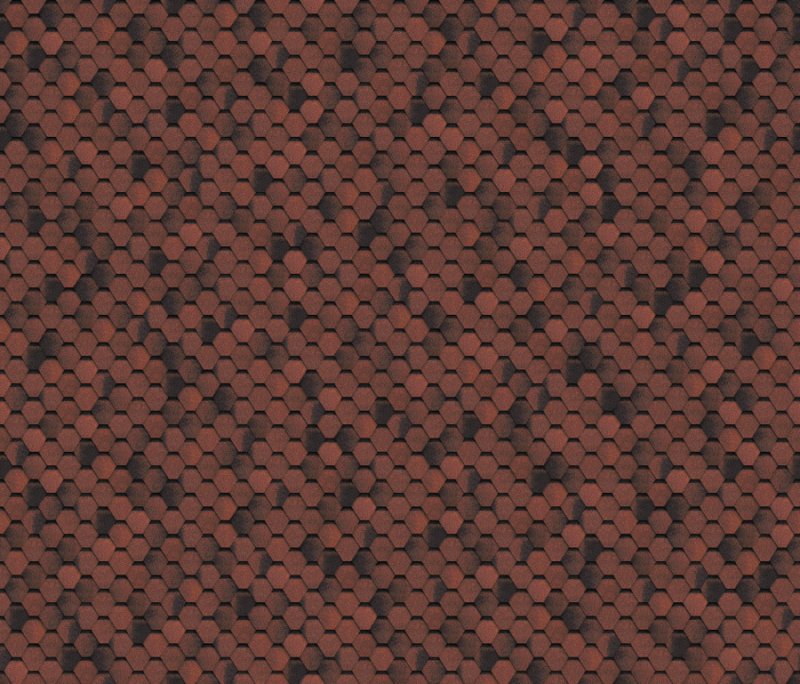 ТЕХНОНИКОЛЬ гибкая черепица, финская, Соната красный