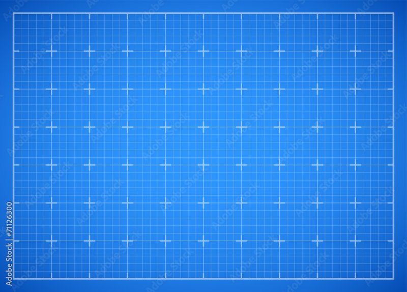 Миллиметровая бумага синяя