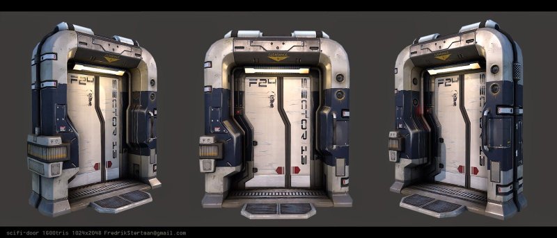 Sci-Fi дверь концепт