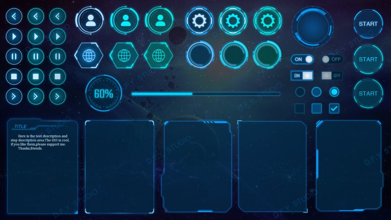 Sci-Fi UI Интерфейс