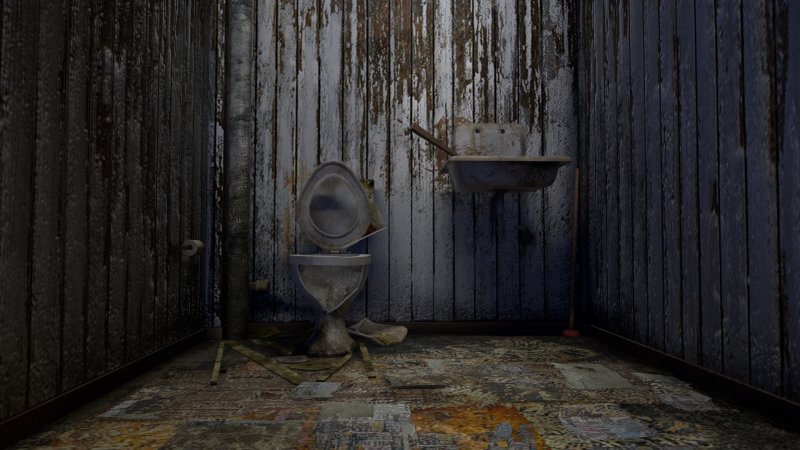 Старинный унитаз