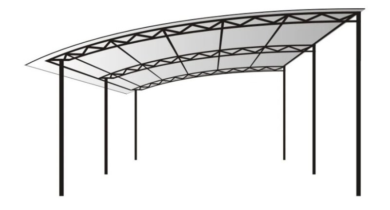 Навес 3x3.50 односкатный