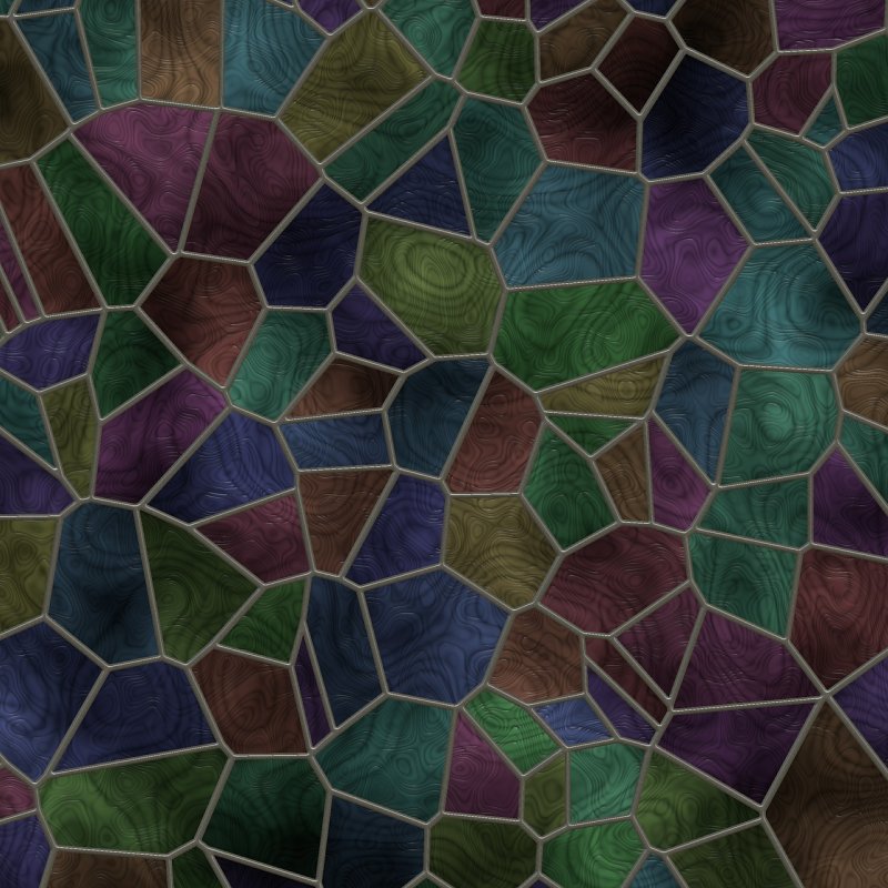 Мозаика из цветного стекла