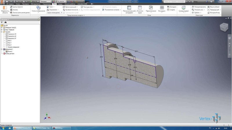 Штриховка в инвенторе