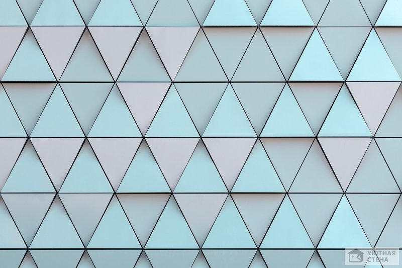 Стеновые панели треугольниками